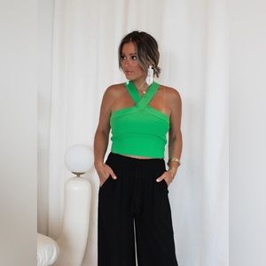 NWOT Vici Ribbed Halter Top